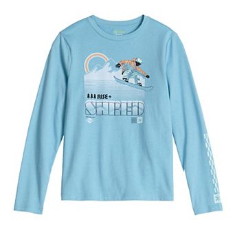 Boys 8-20 Tek Gear® Essential Graphic Long Sleeve in Regular & Husky