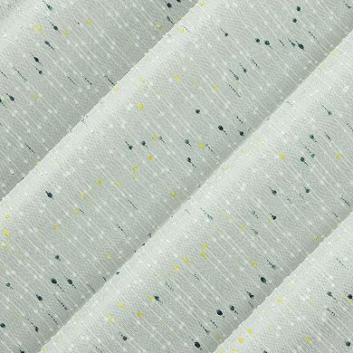Sun Zero Sylo Generation Contrast Slub Magnetic Closure 100% Blackout Rod Pocket Curtain Panel