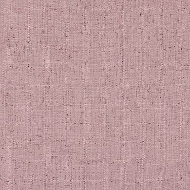 Sun Zero Roxy Generation Slub Texture Tacked Bow Semi-Sheer Tie Top Curtain Panel