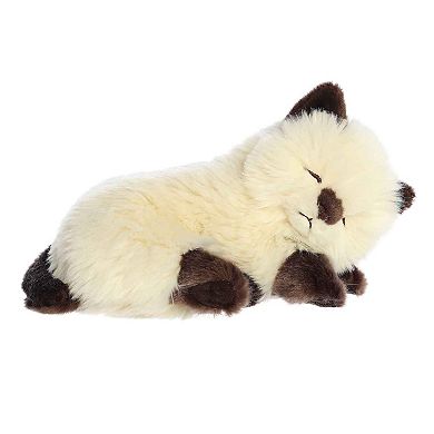 Aurora Medium White Miyoni Tots 10" Sleepy Himalayan Kitten Adorable Stuffed Animal