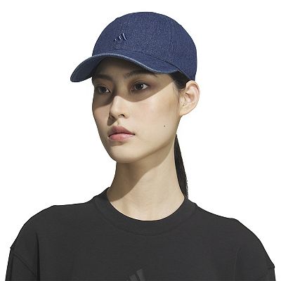 Adidas Women\'s Light Blue Denim Saturday Baseball Adjustable Cotton Athletic Hat adidas Saturday Hat - Black | Free Shipping with adiClub main image 3