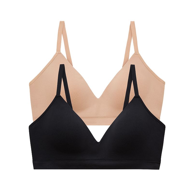 ThirdLove 2-Pack Wireless Bra TLD151010, Women's, Size: Small, Black Taupe
