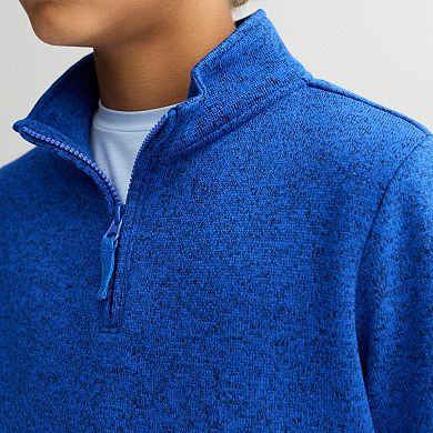 Boys 8-20 Sonoma Goods For Life® Quarter-Zip Fleece Sweater in Regular & Husky