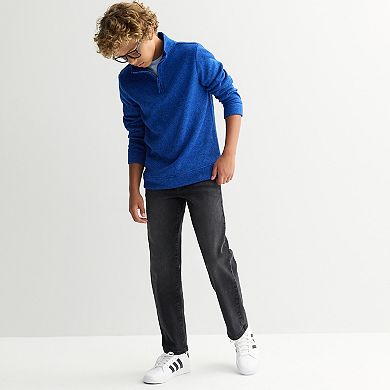 Boys 8-20 Sonoma Goods For Life® Quarter-Zip Fleece Sweater in Regular & Husky