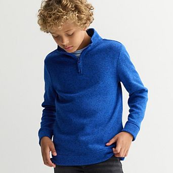 Boys 8-20 Sonoma Goods For Life® Quarter-Zip Fleece Sweater in Regular & Husky
