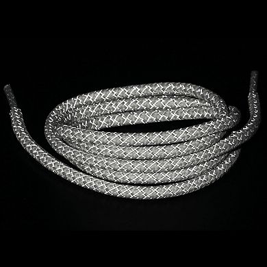2 Pairs Athletic Unisex Elastic Reflective Round Shoelaces for Sneakers 39"