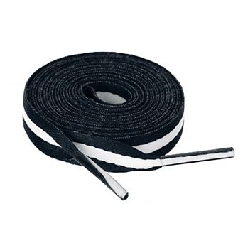 2 Pairs Colorful Block Stripe Canvas Flat Shoelace Shoe Laces Strings 59.06"