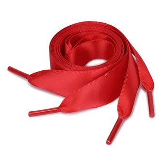 2 Pairs Flat Ribbon Shoelaces Sneakers Shoestrings for Women DIY Decor 70.87"