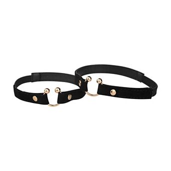 Womens U Shape Shoe Lace Belt Shoe Ankle Detachable Elastic Straps for Heels