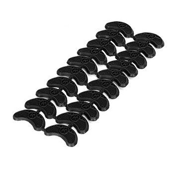 20 pc Non Slip Rubber Shoes Boots Insole Heel Repair Plate Tips Pad Black