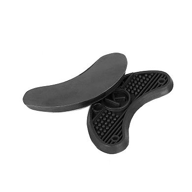 20pcs Non Slip Rubber Shoes Boots Insole Heel Repair Plate Tips Pad Black