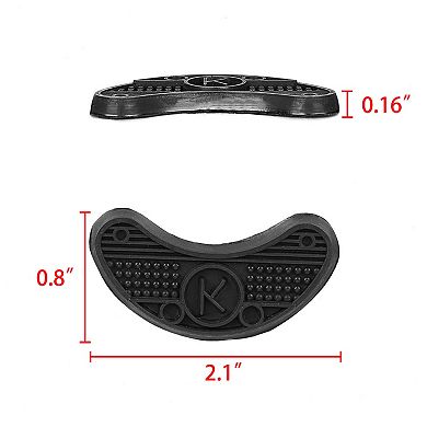 20pcs Non Slip Rubber Shoes Boots Insole Heel Repair Plate Tips Pad Black