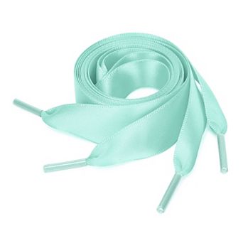 2 Pairs Flat Ribbon Shoelaces Sneakers Shoestrings for Women DIY Decor 140cm/55.12"
