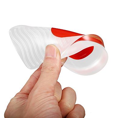 6Pcs Silicone Heel Support Cup Pads, Silicone Cushion Orthotic Insole, Ripple Pattern Size 40-46