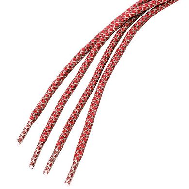 2 Pairs Athletic Unisex Elastic Reflective Round Shoelaces for Sneakers 140cm/55.12"