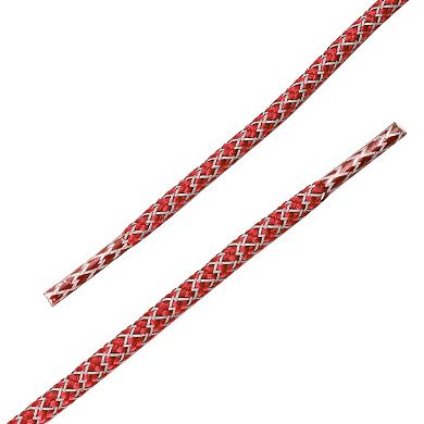 2 Pairs Athletic Unisex Elastic Reflective Round Shoelaces for Sneakers 140cm/55.12"