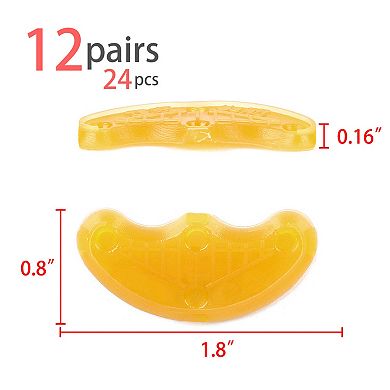 Rubber Non Slip Shoes Insole Saver Heel Plate Tips Repair 24pcs