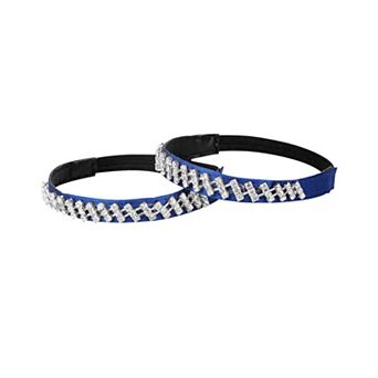 Women's Rhinestone Detachable Elastic Band Ankle Shoe Straps for Heels 2 Pairs