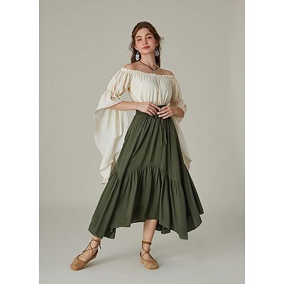 dress skirts for women Spring Over 40: Flattering and Easy Outfit Ideas This skirts are simple plain without built Cotton Skirt Long Skirt With