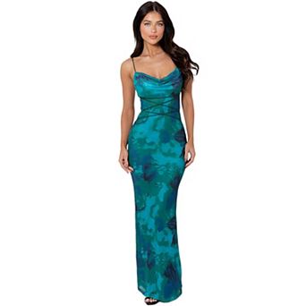 Women's Summer Casual Dress Charming Halter Dress Lace Print Halter Dresses