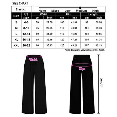 Women's Yoga Pants with Pockets Casual Joggers Loose Lounge Wide Leg High Waisted Drawstring Pants