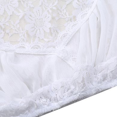 Women's Bavarian Oktoberfest Costume Traditional Dirndl Blouse Shirt Short Sleeve Tube Top