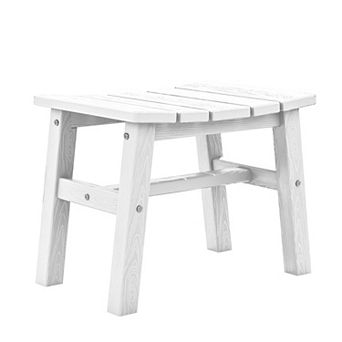 Outdoor Patio HDPE Ottoman Footstool, Extra Seat