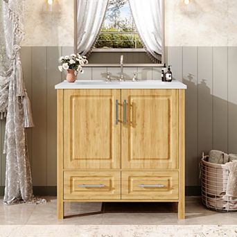 30-inch Bathroom Vanity Cabinet Modern Design with Ample Storage