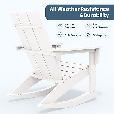 Modern Rocking Plastic Outdoor Chair