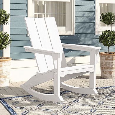 Modern Rocking Plastic Outdoor Chair