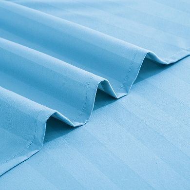 Elegant Comfort Luxury Soft Dobby Stripe Bed Sheet Set