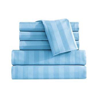 Elegant Comfort Luxury Soft Dobby Stripe Bed Sheet Set