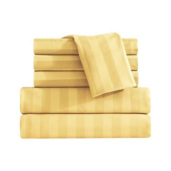 Elegant Comfort Luxury Soft Dobby Stripe Bed Sheet Set