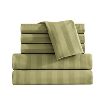 Elegant Comfort Luxury Soft Dobby Stripe Bed Sheet Set