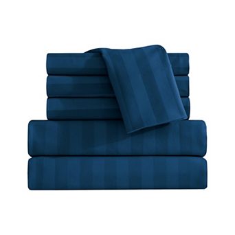 Elegant Comfort Luxury Soft Dobby Stripe Bed Sheet Set