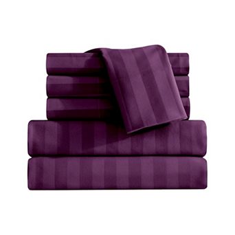 Elegant Comfort Luxury Soft Dobby Stripe Bed Sheet Set