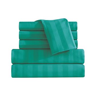 Elegant Comfort Luxury Soft Dobby Stripe Bed Sheet Set