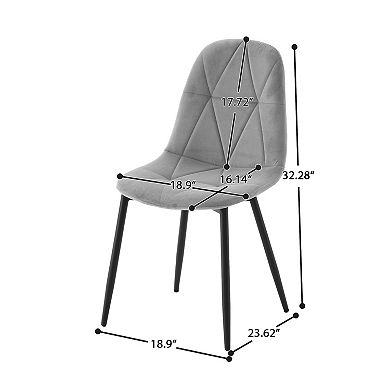 SERWALL Modern Dining Chairs (Set of 4)