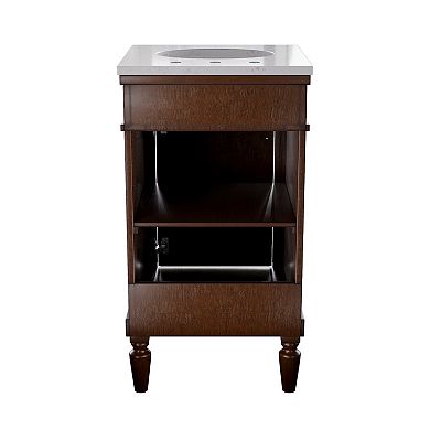 19-Inch Bathroom Vanity Cabinet with Space-Saving Design