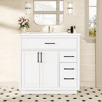 36-inch Bathroom Vanity Cabinet Modern Design with Ample Storage