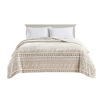 Elegant Comfort Printed Bed Or Oversized Couch Blanket - Lightweight For All Season