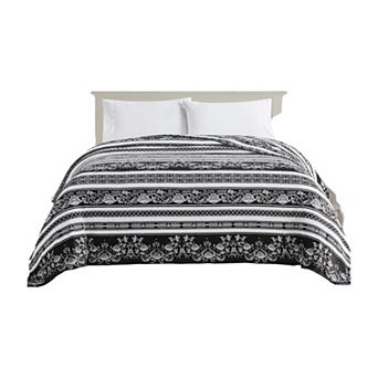 Elegant Comfort Printed Bed Or Oversized Couch Blanket - Lightweight For All Season