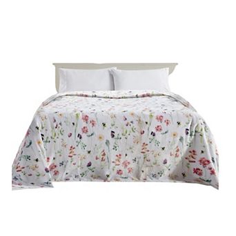 Elegant Comfort Printed Bed Or Oversized Couch Blanket - Lightweight For All Season