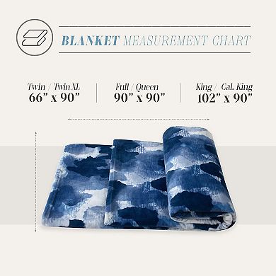 Elegant Comfort Printed Bed Or Oversized Couch Blanket - Lightweight For All Season