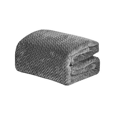 Elegant Comfort Plush All Season Lightweight Throw Blanket - 50 X 70 Inches