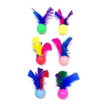 Go Cat Feather Pong Attachment- 1 Unit Assorted Colors