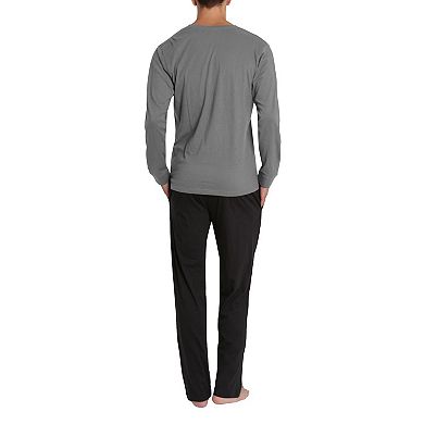 Men's Knit Long Sleeve Pajama Set