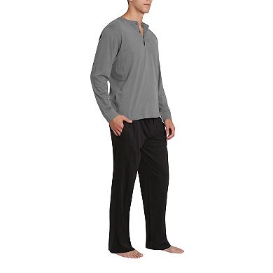 Men's Knit Long Sleeve Pajama Set