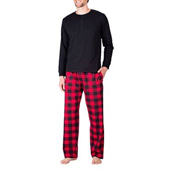 Men's Knit Long Sleeve Pajama Set