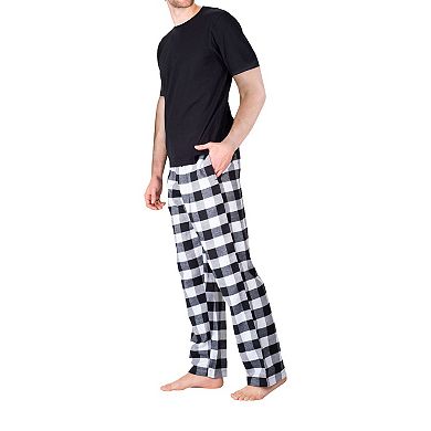 Men's Short Sleeve Flannel Pajama Set